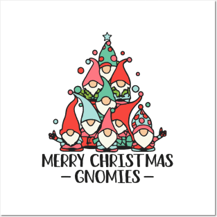 Merry Christmas Gnomies Posters and Art